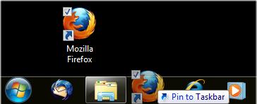 Drag and Drop Program Shortcut to Pin to Taskbar
