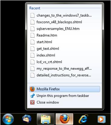 Right-Click on the Firefox Taskbar Button and Select Mozilla Firefox to Launch a Second Firefox Window