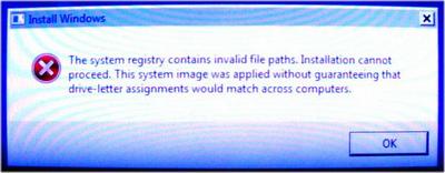 System Registry File Paths Error