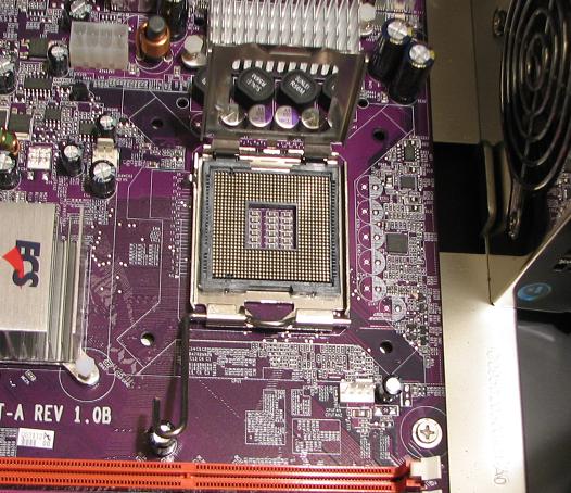 Lift The CPU Socket Braket