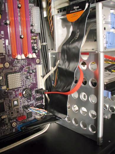 Install The IDE And Sata Data Cables And Power Connectors