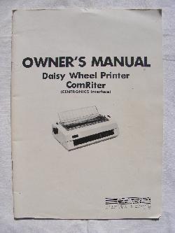 The Comrex Daisy Wheel Printer Manual