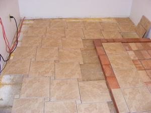 Ceramic Tile Floor and Wall Install